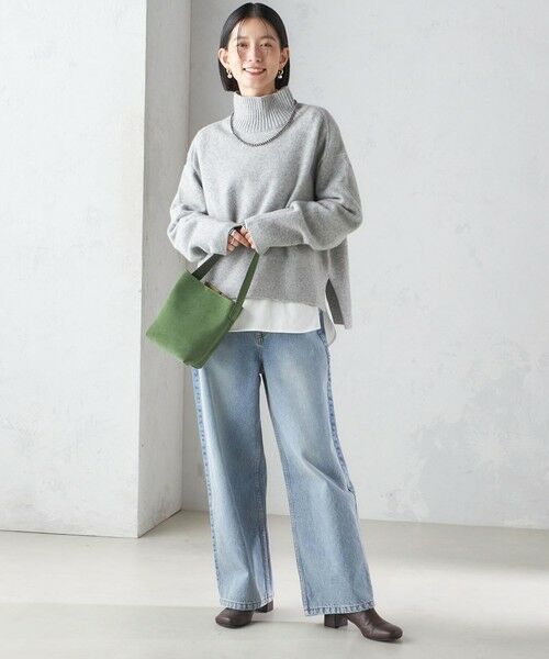 セール】 〈手洗い可能〉7G ウール カシミヤ ハイネック プルオーバー