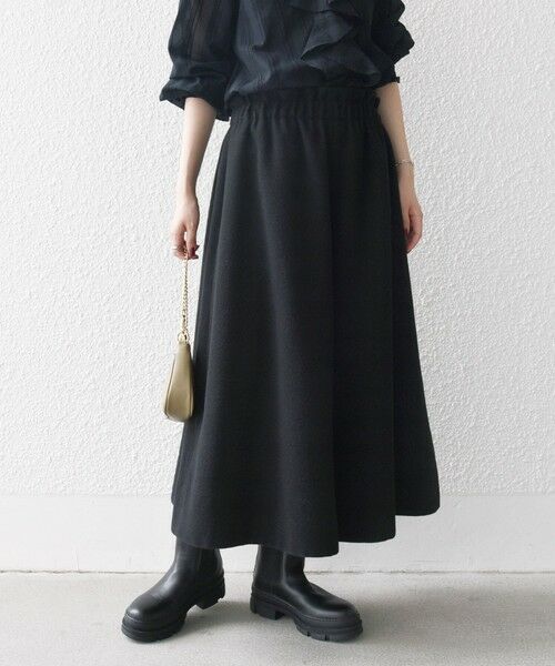 セール】 SHIPS any:〈洗濯機可能〉ウールライク ギャザー キュロット