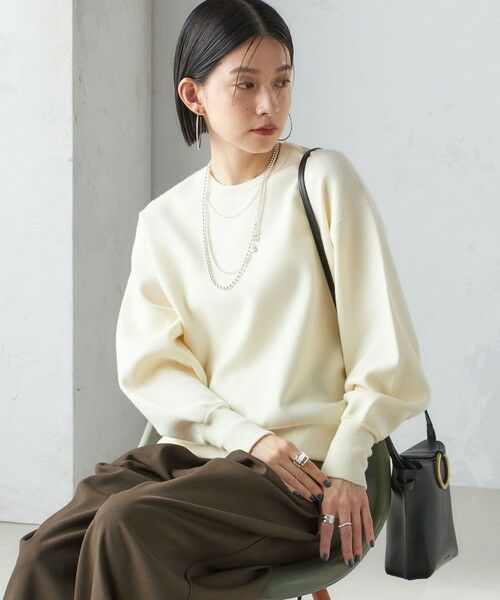 セール】 〈手洗い可能〉スムース ニット ガゼット プルオーバー