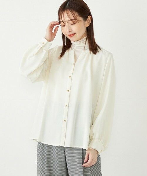 セール】 SHIPS Colors:〈洗濯機可能〉 ツイル スキッパー シャツ