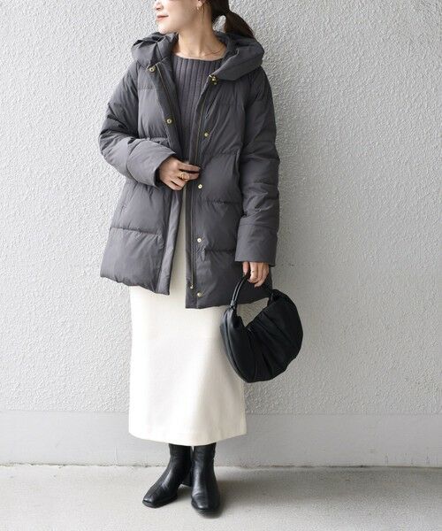 セール】 *〈手洗い可能〉ショールカラー ミディ ダウン◇ （その他