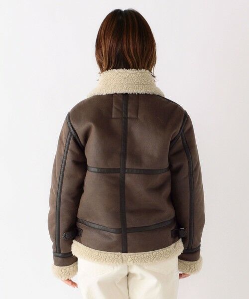 セール】 ALPHA: B-3 フェイクムートン ジャケット （その他アウター