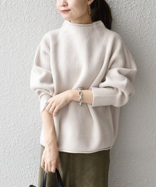 セール】 〈手洗い可能〉5Gウールカシミヤアゼプルオーバー◇ （ニット