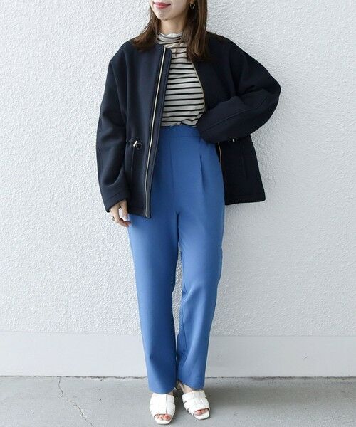 セール】 SHIPS any:〈UVカット〉ノーカラー フロント ジップ