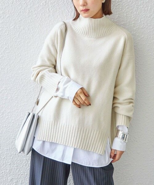 セール】 〈手洗い可能〉5G ウール カシミヤ タートルネック