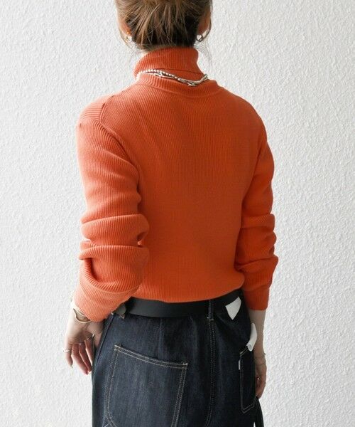 SHIPS any:〈手洗い可能〉デリケート リブ タートルネック ニット プル