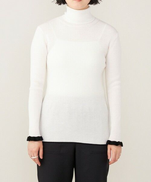 セール】 quaranciel:〈手洗い可能〉ウール フリル スリーブ