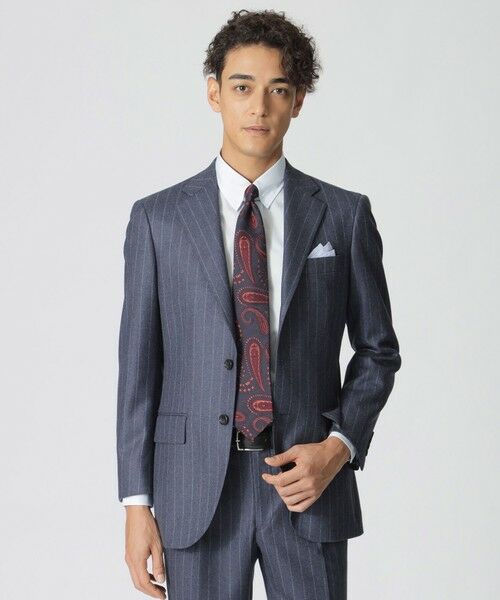 セール】 「BAKER MODEL」 カレッジフラノ ストライプ柄スーツ