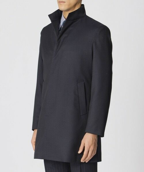 ウーステッドウール スタンドカラーコート （その他アウター）｜Paul