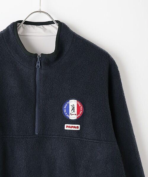 セール】 ハーフジップリバーシブルブルゾン （ブルゾン）｜PAPAS