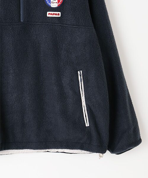 セール】 ハーフジップリバーシブルブルゾン （ブルゾン）｜PAPAS