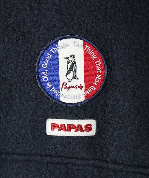 セール】 ハーフジップリバーシブルブルゾン （ブルゾン）｜PAPAS