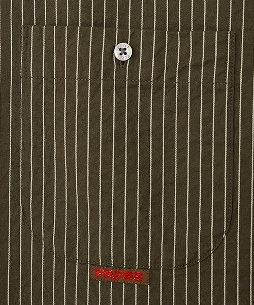 セール】 コットンドビーコードストライプ 長袖シャツ （シャツ