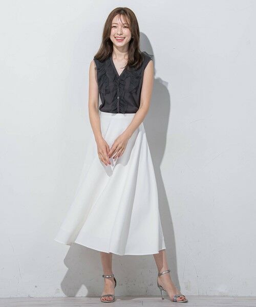 ロングサーキュラースカート≪洗濯機で洗える≫ （ミニ・ひざ丈