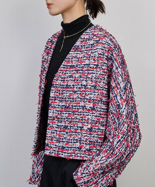 セール】 MALHIA-KENT(マリアケント) ツイードVネックジャケット