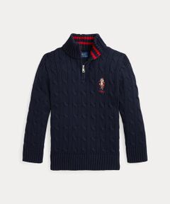 ボーイズ 8才～20才)Polo ベア ケーブルニット コットン セーター