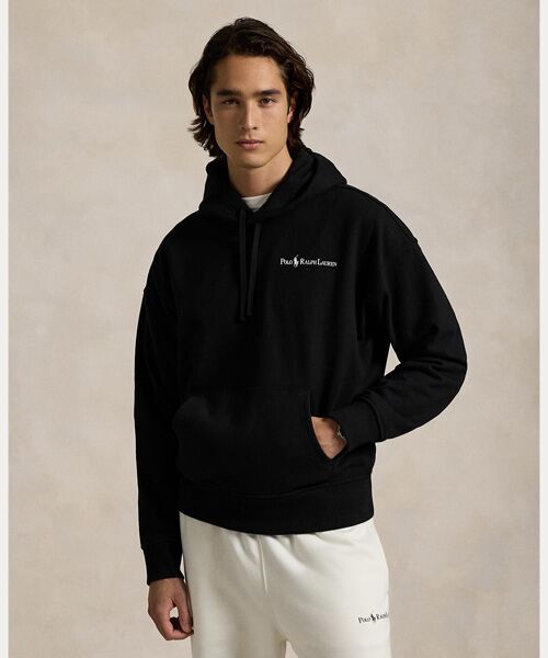 リラックスド フィット ロゴ フリース フーディ （パーカー）｜POLO
