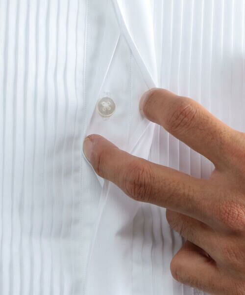 140/2コットンブロード ウィングカラー ドレスシャツ （シャツ