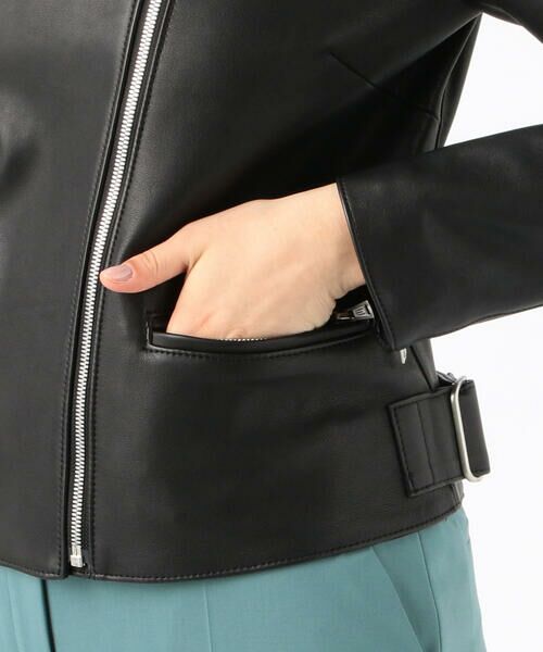 ラムレザー ノーカラージャケット （レザーブルゾン・ジャケット