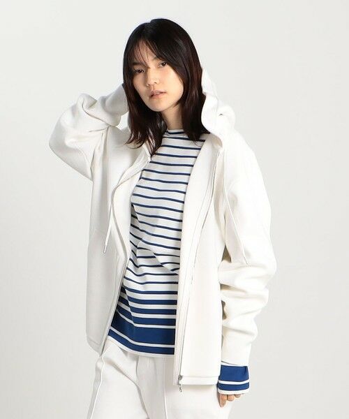 CABaN コットンカシミヤ ジップパーカ （ニット・セーター