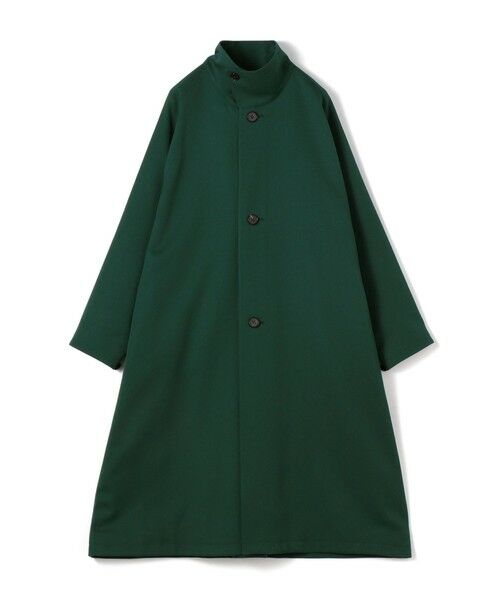 ウールギャバジン スタンドカラーコート （ステンカラーコート