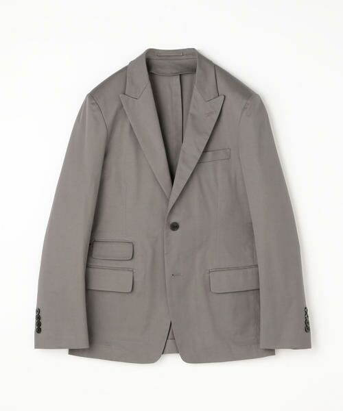 セール】 ストレッチコットンツイル 2Bテーラードジャケット REGGIANI