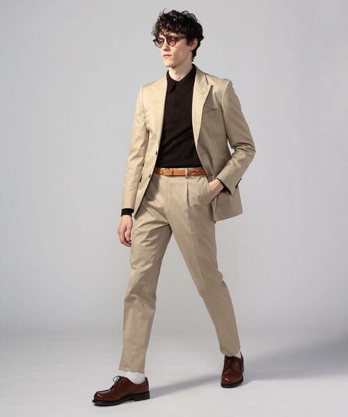 セール】 ストレッチコットンツイル 2Bテーラードジャケット REGGIANI