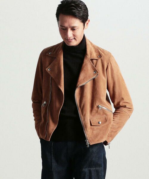 セール】 【別注】DENIM×TOMORROWLAND ゴートスエード ダブル