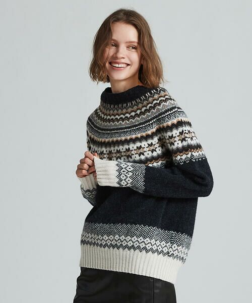 セール】 【別注】Harley of Scotland×MACPHEE ウール クルーネック