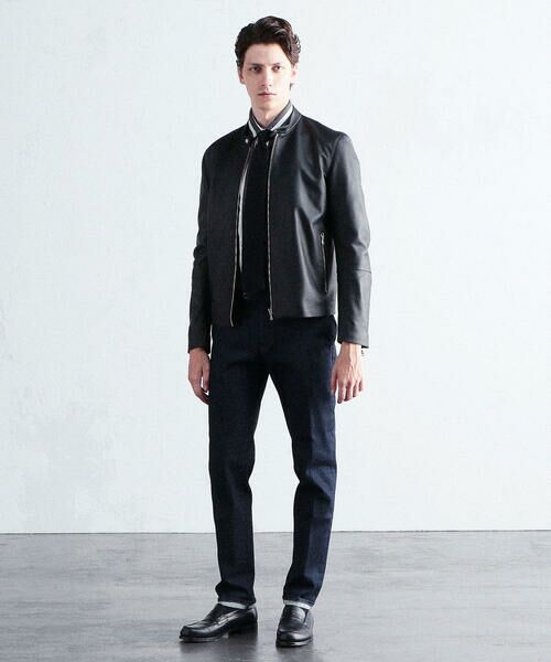 セール】 DENIM×TOMORROWLAND ラムレザー シングルライダース