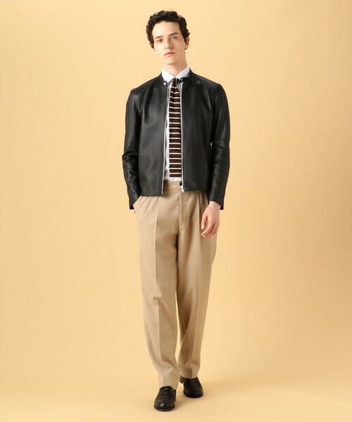 セール】 DENIM×TOMORROWLAND ラムレザー シングルライダース