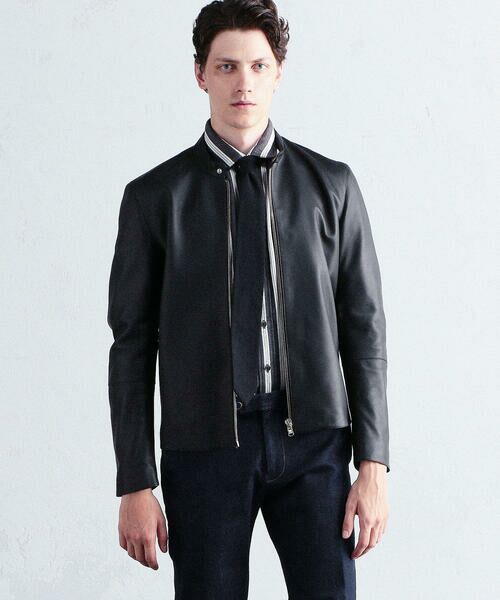 セール】 DENIM×TOMORROWLAND ラムレザー シングルライダース