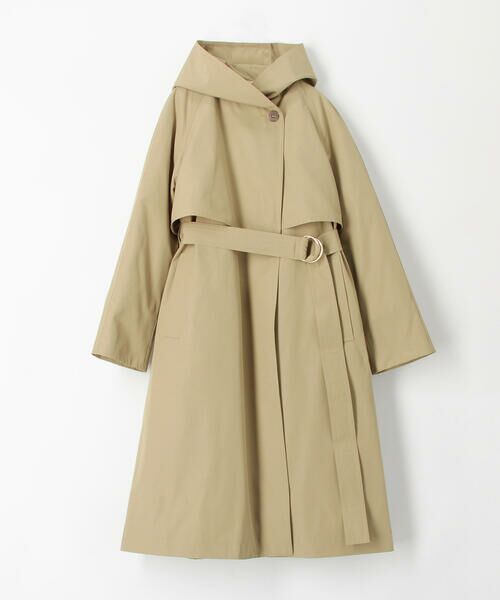 セール】 ポリエステルコットンファイユ フーデッドダウンコート