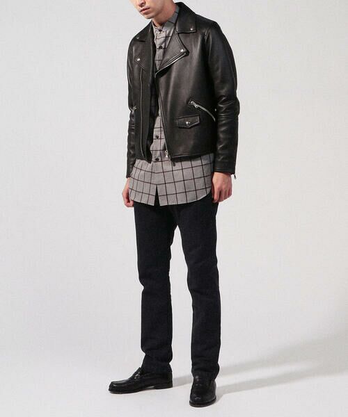 セール】 【別注】DENIM×TOMORROWLAND ラムレザーダブルライダース