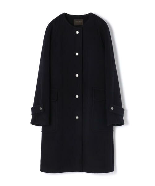 セール】 スーパーダブルフェイス ノーカラーコート （その他アウター