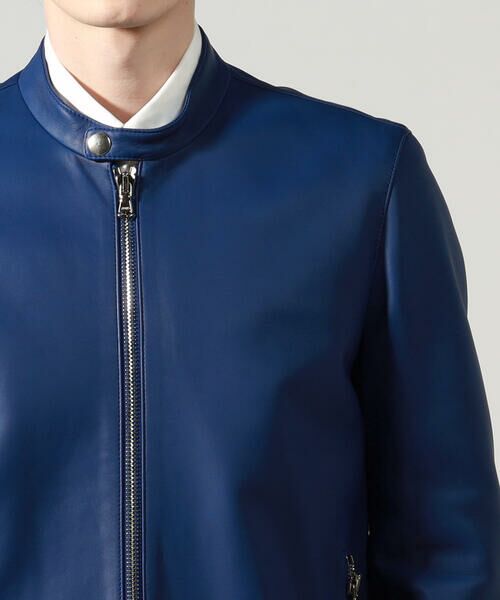 セール】 【別注】DENIM×TOMORROWLAND ラムレザー シングルライダース