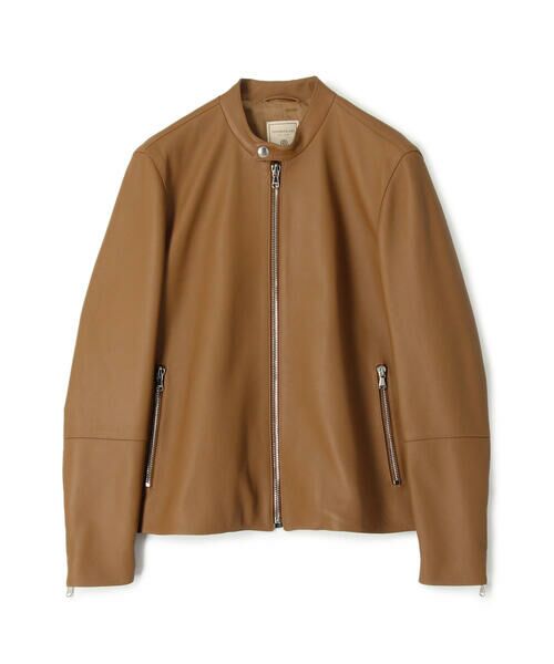 セール】 【別注】DENIM×TOMORROWLAND ラムレザー シングルライダース