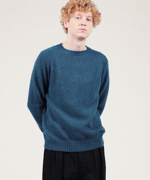 セール】 カシミヤ×スーパーキッドモヘヤ クルーネックプルオーバー