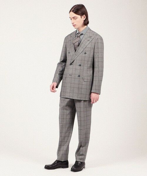 セール】 ウール ダブルブレステッド6Bスーツ DELFINO Bi-Stretch