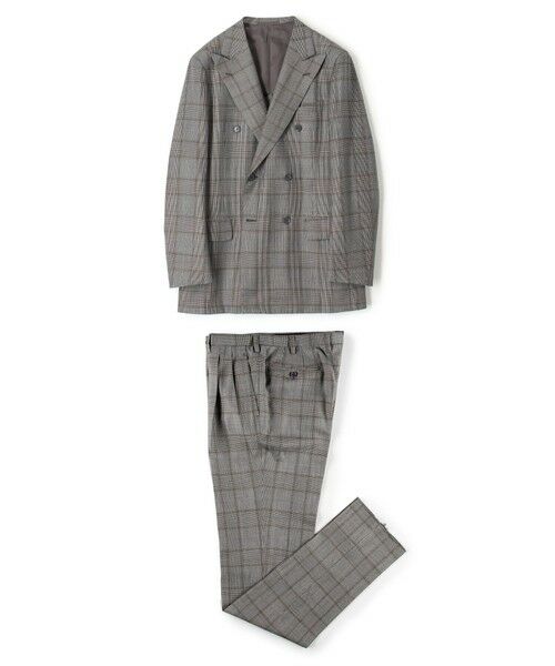 セール】 ウール ダブルブレステッド6Bスーツ DELFINO Bi-Stretch