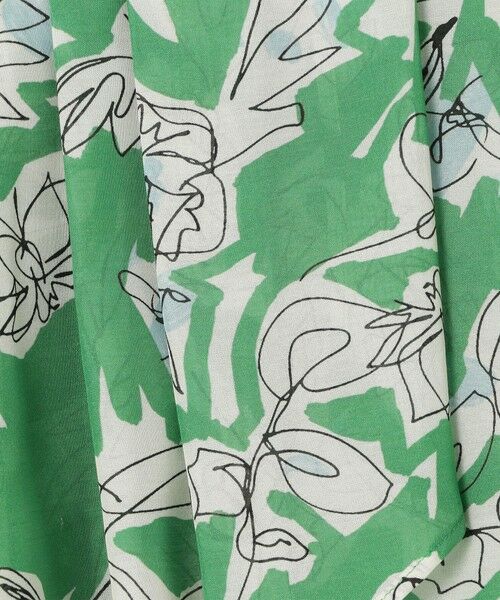 セール】 ツルペンフラワープリント フレアタックブラウス （シャツ