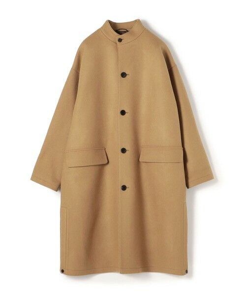 セール】 ファインメリノメルトン スタンドカラーコート （ステン