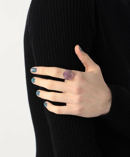 セール】 【別注】janukaスライスリング アメジスト （リング