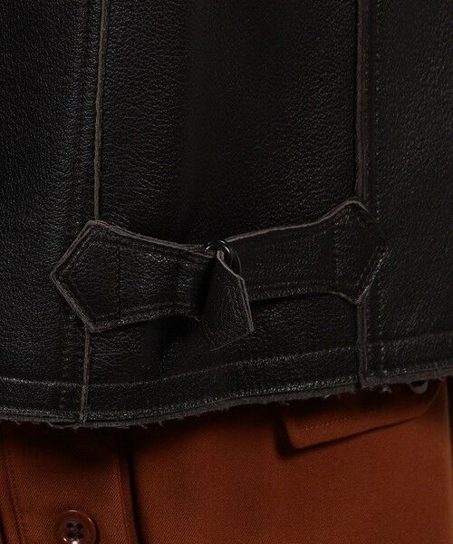 セール】 ゴートレザー ライダースジャケット （レザーブルゾン