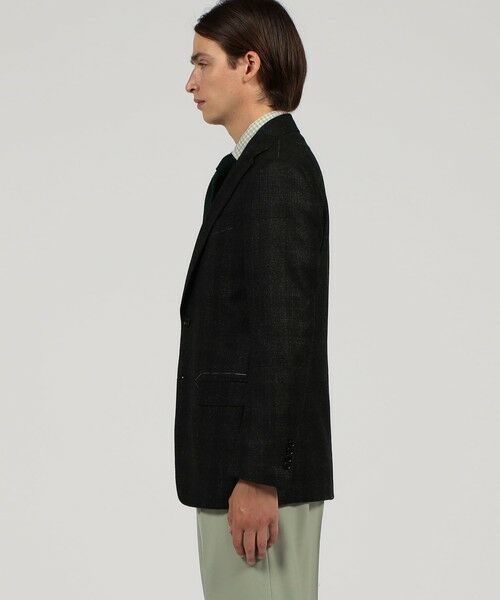 セール】 ウールシルクカシミヤ シングルブレステッド2Bジャケット