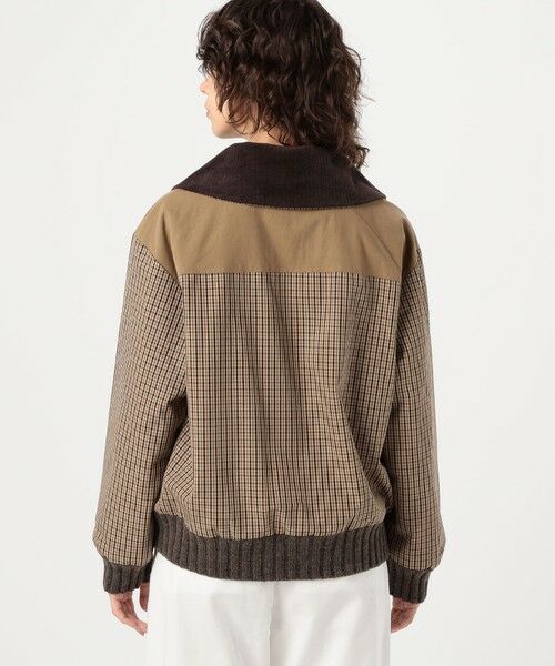 セール】 ドッキングチェック ジップアップブルゾン （ブルゾン