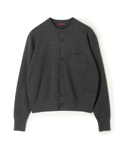 CABaN コットンカシミヤ ポケットクルーネックカーディガン （ニット