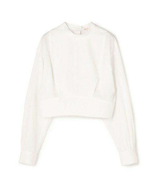 セール】 コットンソフトタイプライター ボリュームスリーブブラウス