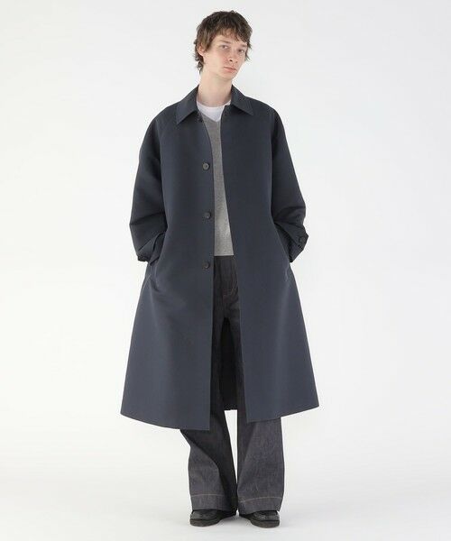 セール】 ウールコットンダブルクロス バルカラーコート （ステン