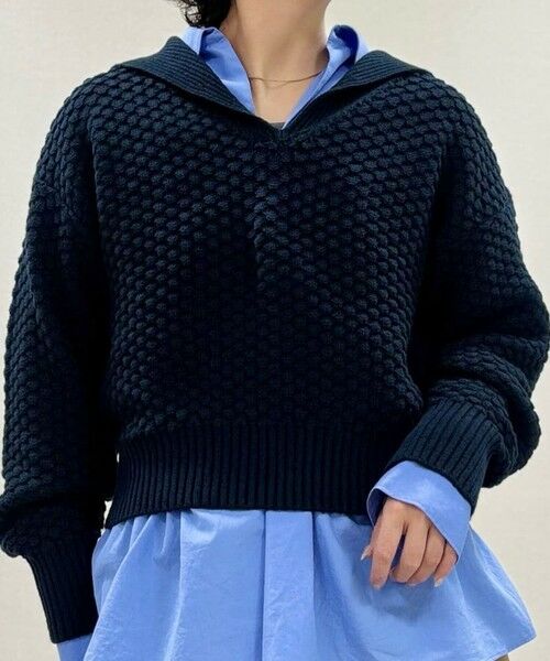 セール】 ハイブリットケーブル セーラーカラープルオーバー （ニット